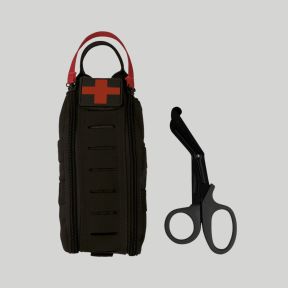 Bolsa IFAK Rapid com tesouras - Preto - Mil-Tec