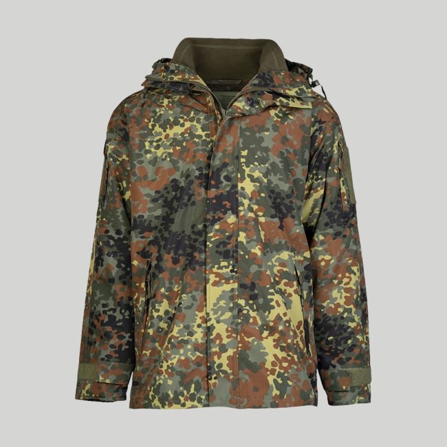 Casaco de chuva com forro polar - Flecktarn - Mil-Tec