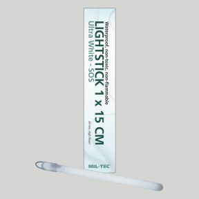 Bâtons lumineux 15cm/30min - Ultra Blanc - Mil-Tec