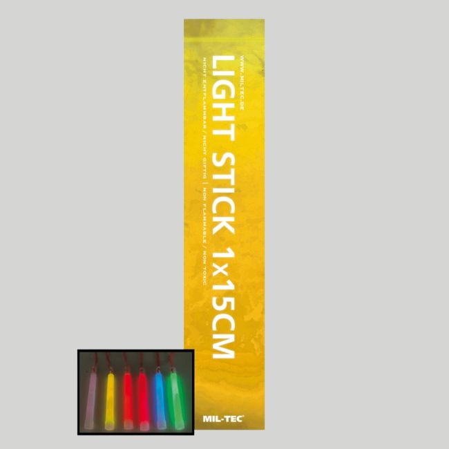 Bâtons lumineux 15cm/8-12h - Jaune - Mil-Tec