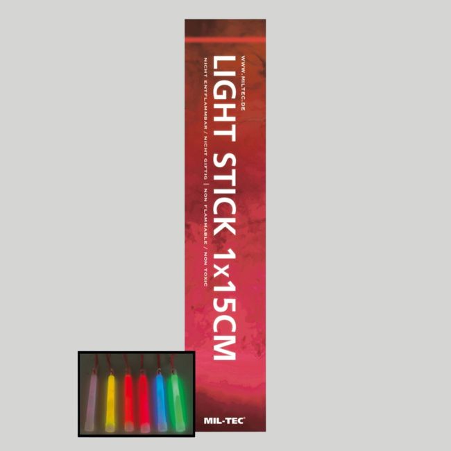 Leuchtstäbe 15cm/8-12h - Rot - Mil-Tec