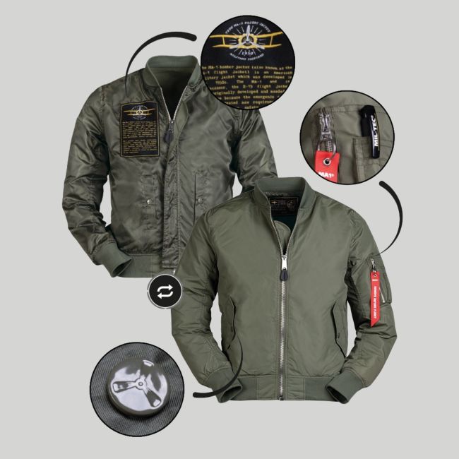 MA1 Sommer Bomberjacke - Olivgrün - Mil-Tec