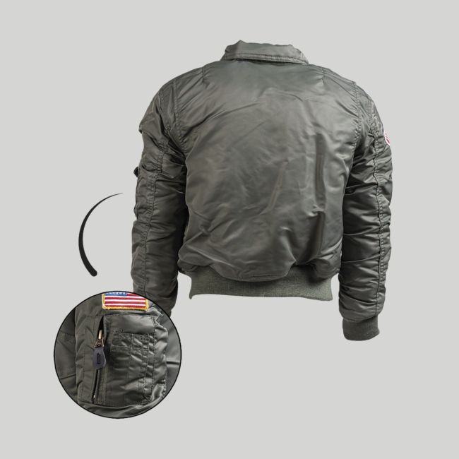 CWU-Jacke mit Kinder-Abzeichen - Olivgrün - Mil-Tec