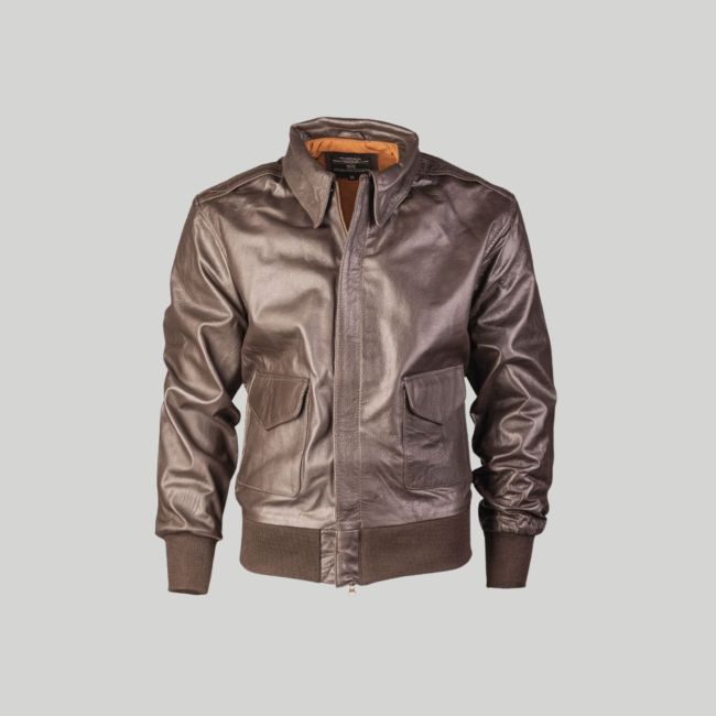 Blouson en cuir pilote US A2 - Mil-Tec