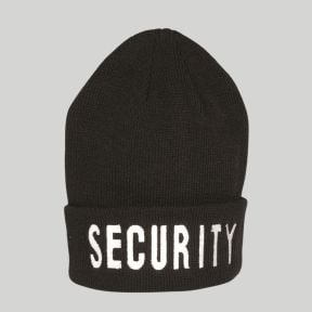 Gorro bordado SECURITY - Preto - Mil-Tec