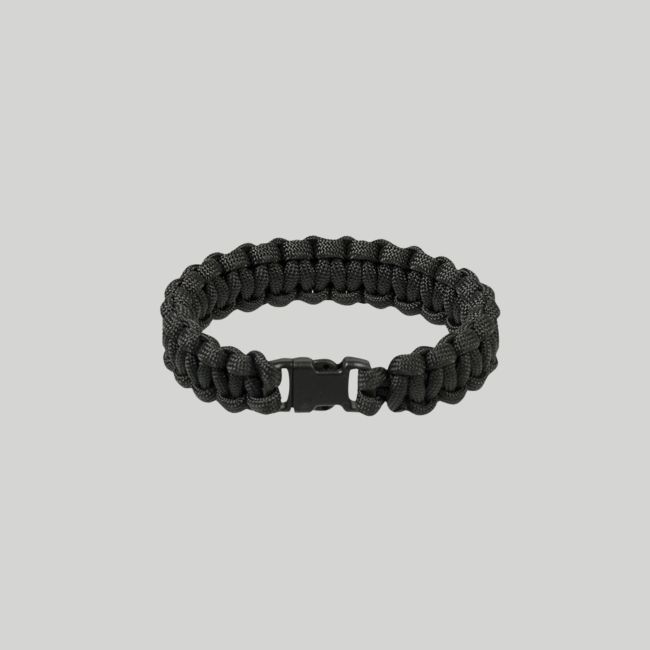 Bracelet paracorde 15mm - Noir - Mil-Tec