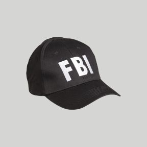 Boné de baseball bordado FBI - Preto - Mil-Tec
