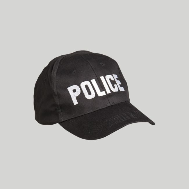 Baseball-Mütze bestickt POLICE - Schwarz - Mil-Tec