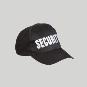 Berretto da baseball ricamato SECURITY - Nero - Mil-Tec