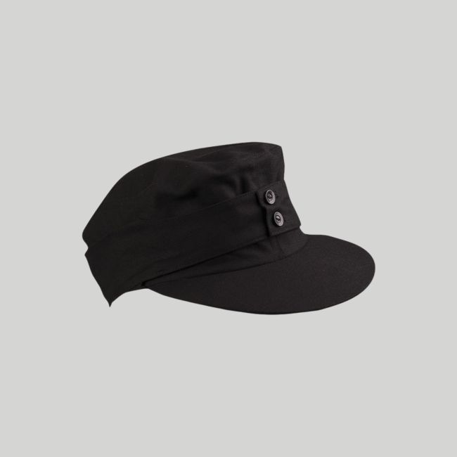 Gorra de cazador alpino M43 Moleskin - Negro - Mil-Tec