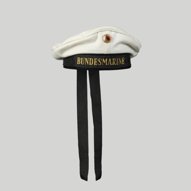 Marine-Mütze mit BW-Band - Weiß - Mil-Tec
