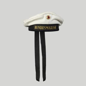 Marine-Mütze mit BW-Band - Weiß - Mil-Tec