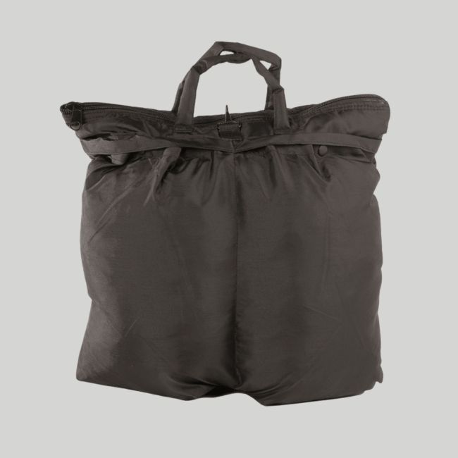 Mochila para capacete de piloto US com alças - Preto - Mil-Tec