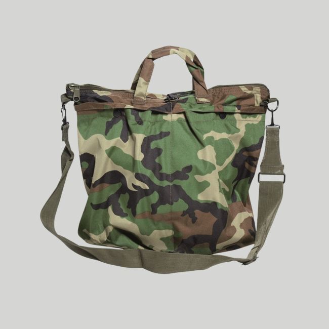 Plecak na kask pilota US z paskami - Woodland - Mil-Tec