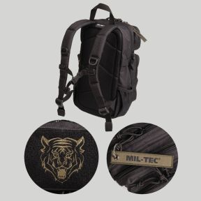 Mochila US Assault infantil 14L - Negro - Mil-Tec
