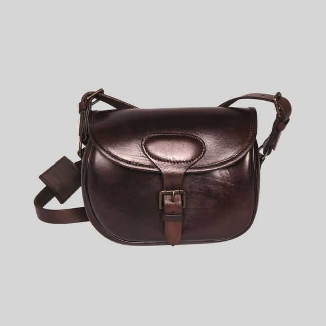 Borsa in pelle con tracolla - Marrone - Mil-Tec