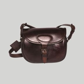Sacoche en cuir avec sangle - Marron - Mil-Tec