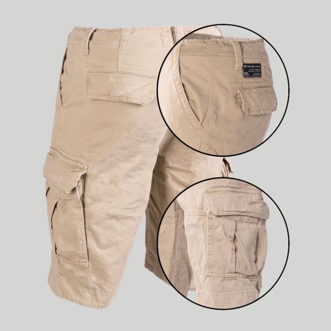Short Vintage wyprany - Khaki - Mil-Tec