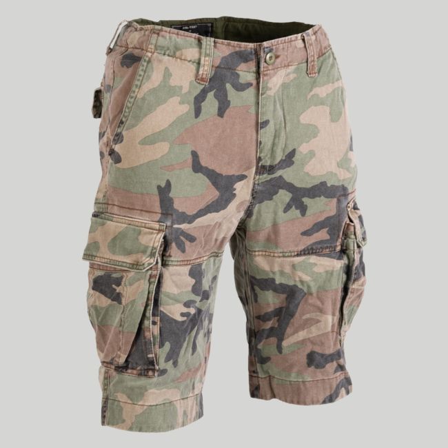 Vintage Washed Short - Woodland - Mil-Tec
