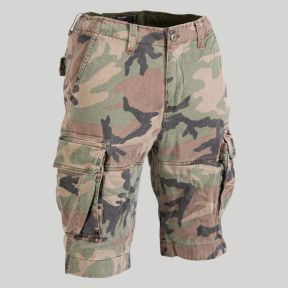 Short Vintage délavé - Woodland - Mil-Tec
