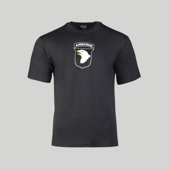 T-shirt 101st Airborne - Czarny - Mil-Tec