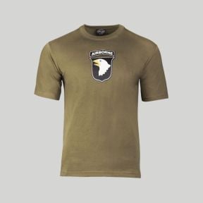 T-shirt 101st Airborne - Vert Olive - Mil-Tec