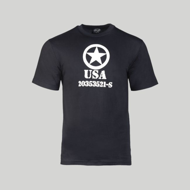 Camiseta Allied Star - Negro - Mil-Tec