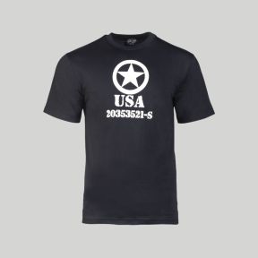 T-shirt Allied Star - Zwart - Mil-Tec