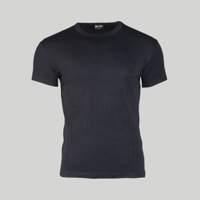 Camiseta ajustada - Negro - Mil-Tec