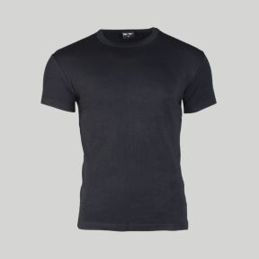 T-shirt dopasowany - Czarny - Mil-Tec