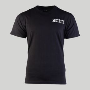 T-shirt Security - Zwart - Mil-Tec