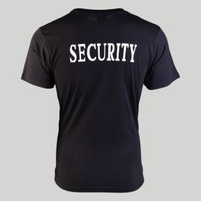 T-shirt Security - Zwart - Mil-Tec