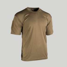 T-shirt tática Quick Dry - Coyote Escuro - Mil-Tec