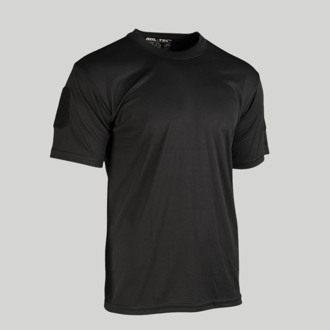Camiseta táctica Quick Dry - Negro - Mil-Tec