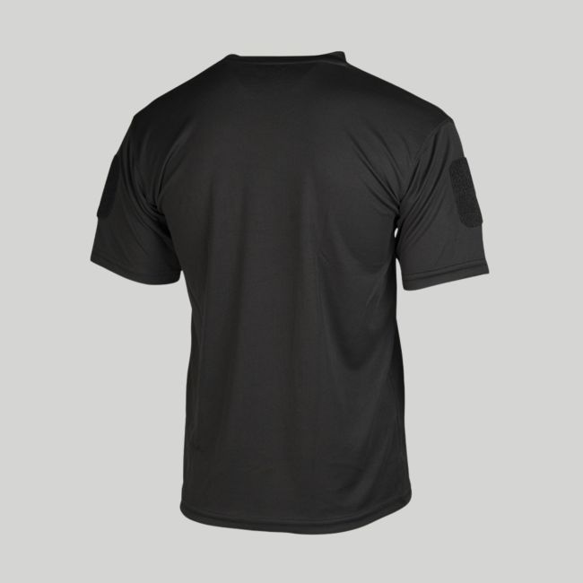 T-shirt tática Quick Dry - Preto - Mil-Tec