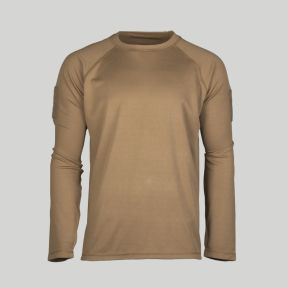 Tactisch Quick Dry T-shirt met lange mouwen - Donker Coyote - Mil-Tec