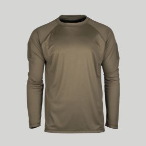 T-shirt tactique Quick Dry à manches longues - Vert Olive - Mil-Tec