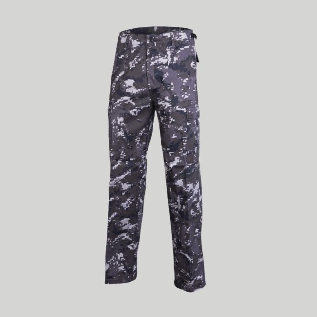 Spodnie BDU US Ranger - Czarne Moro Cyfrowe - Mil-Tec