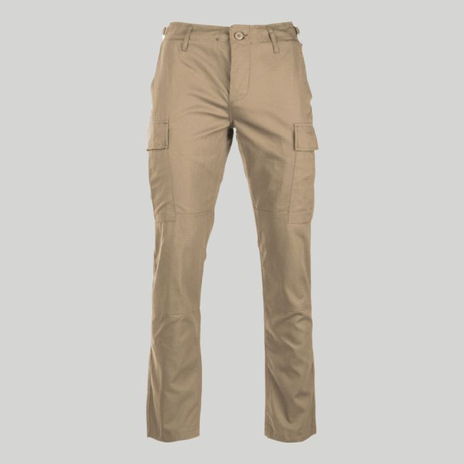 Pantalón ripstop slim BDU US - Khaki - Mil-Tec