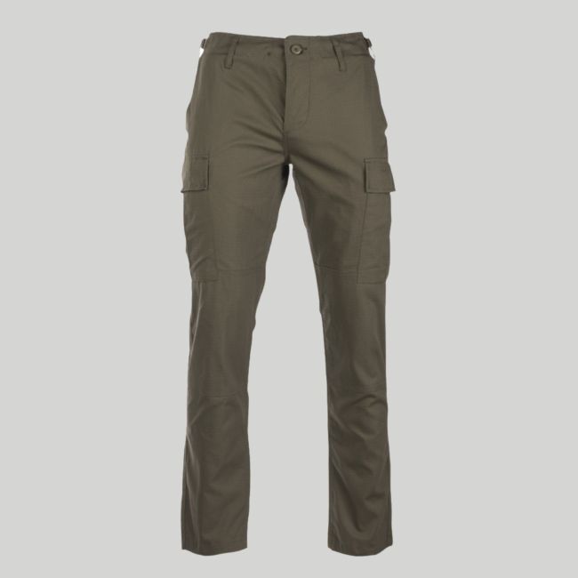 Spodnie ripstop slim BDU US - Zielony Oliwkowy - Mil-Tec