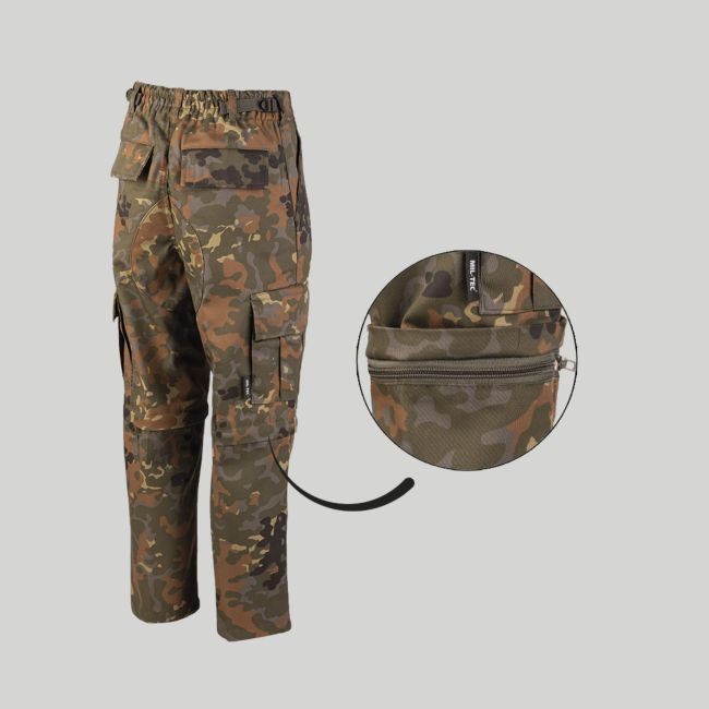Pantalon zippé BDU enfant - Camo BW - Mil-Tec