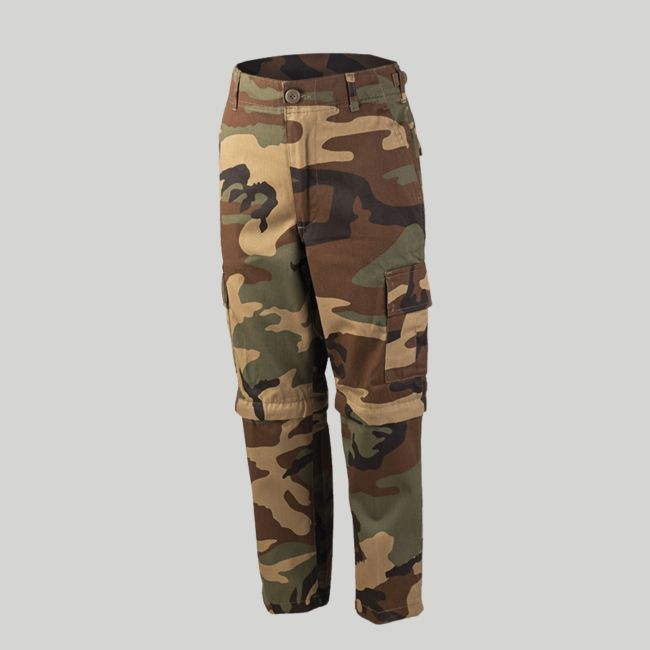 BDU Kinderhose mit Reißverschluss - Woodland - Mil-Tec