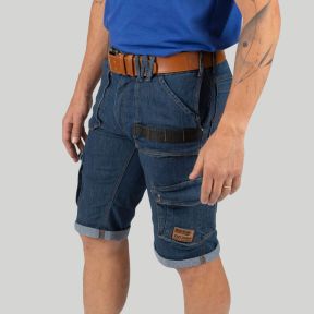 Werkbermuda BOLT - Blauw - Nine Worths