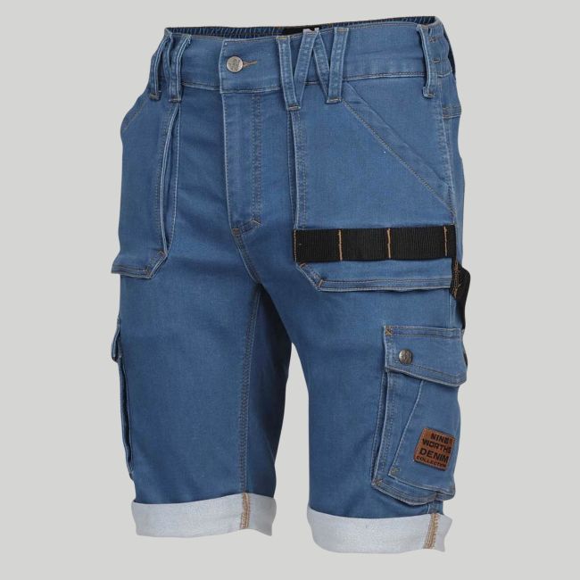 Bermuda de trabajo BOLT - Raw Jean - Nine Worths