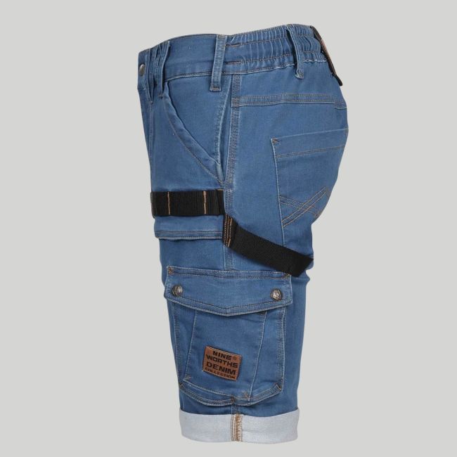 Bermuda de trabajo BOLT - Raw Jean - Nine Worths