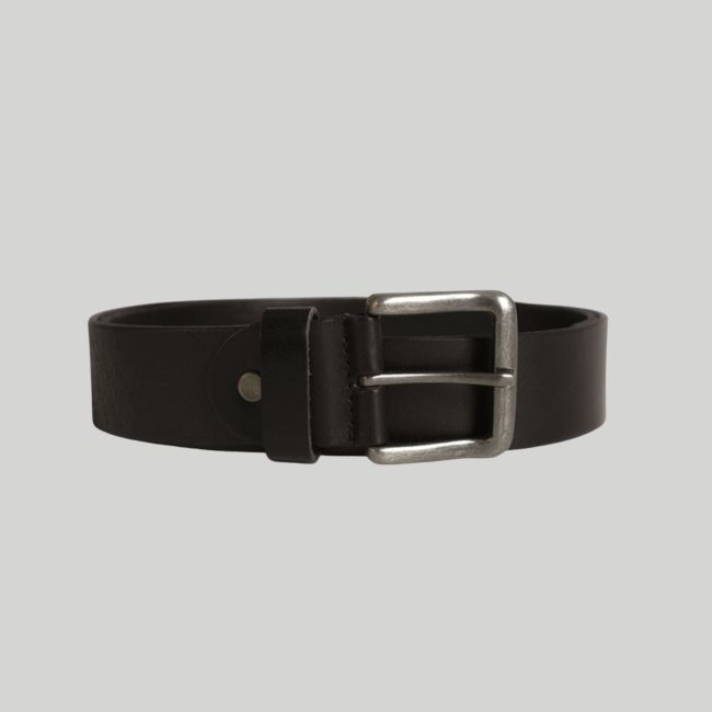 Ceinture en cuir - Noir - Mil-Tec