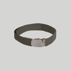 Cinto em lona US 38mm com fivela prateada - Verde Olive - Mil-Tec