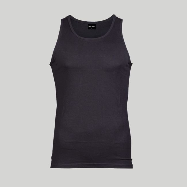 Baumwoll-Tanktop - Schwarz - Mil-Tec