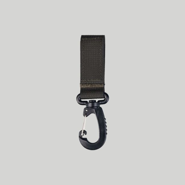 Gürtelschlaufe mit Karabiner 70mm - Olivgrün - Mil-Tec