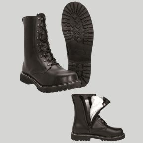 Rangers 1 zip avec doublure en peluche - Noir - Mil-Tec